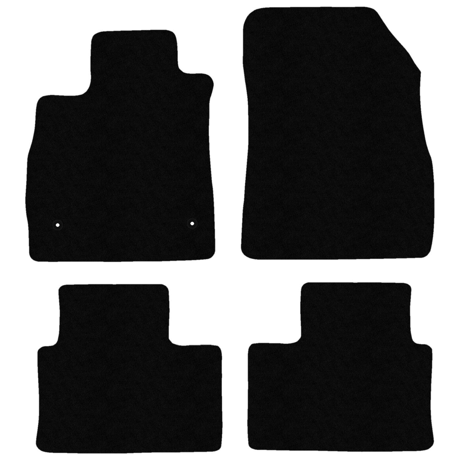 Jeu tapis de sol velours premium perforé marron RE13-1 pour Renault Talisman