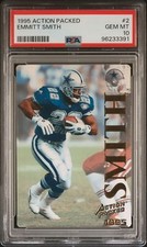 1995 Action Packed #2 Emmitt Smith Dallas Cowboys PSA 10 GEM MT!!!
