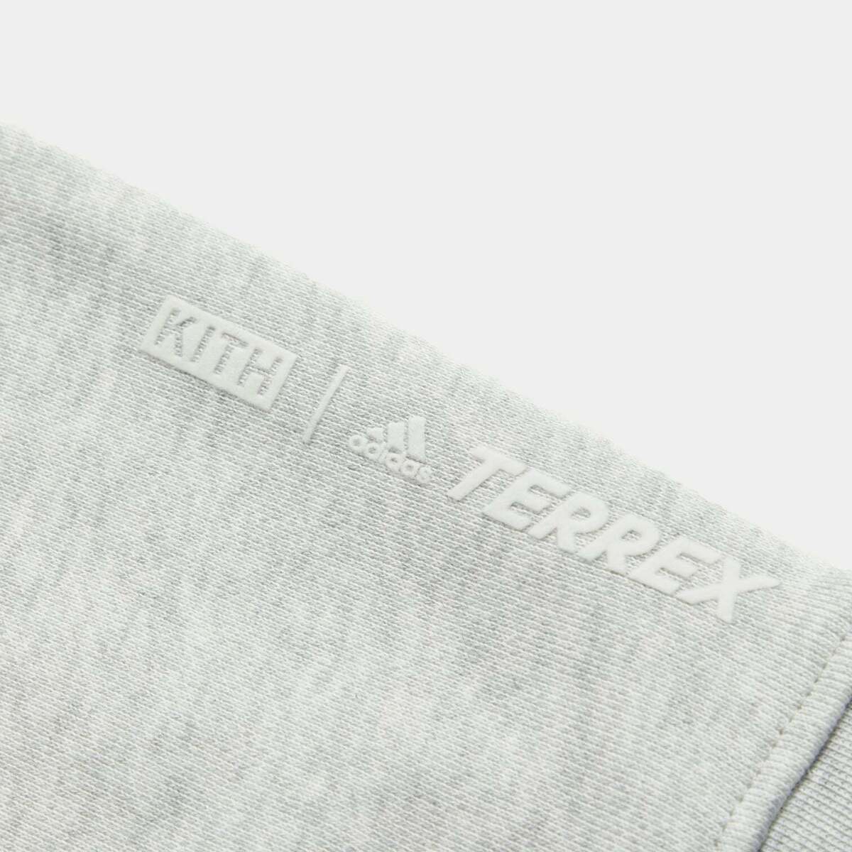 Kith Adidas Terrex Crewneck Sweatshirt Mens Light Heather Grey In