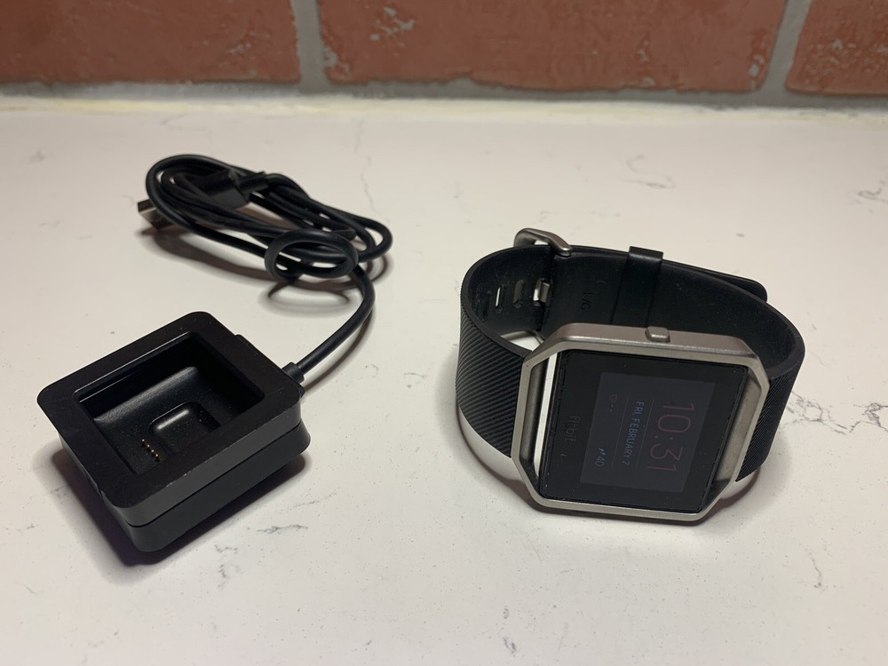 Fitbit Blaze FB502 Activity Tracker w/ Black Band Size Small + Charger