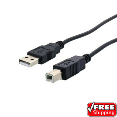 Serial USB CABLE 5FT 2.0 CORD TYPE A MALE to B MALE ALL PRINTERS SCANNERS