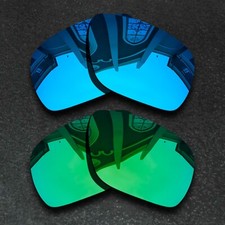 Green Blue Polarized Replacement Lenses for-Oakley Dispatch 1