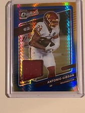 2021 Donruss Optic Antonio Gibson Threads Jersey Relic Prizm #TH-1 Blue Hyper!!!
