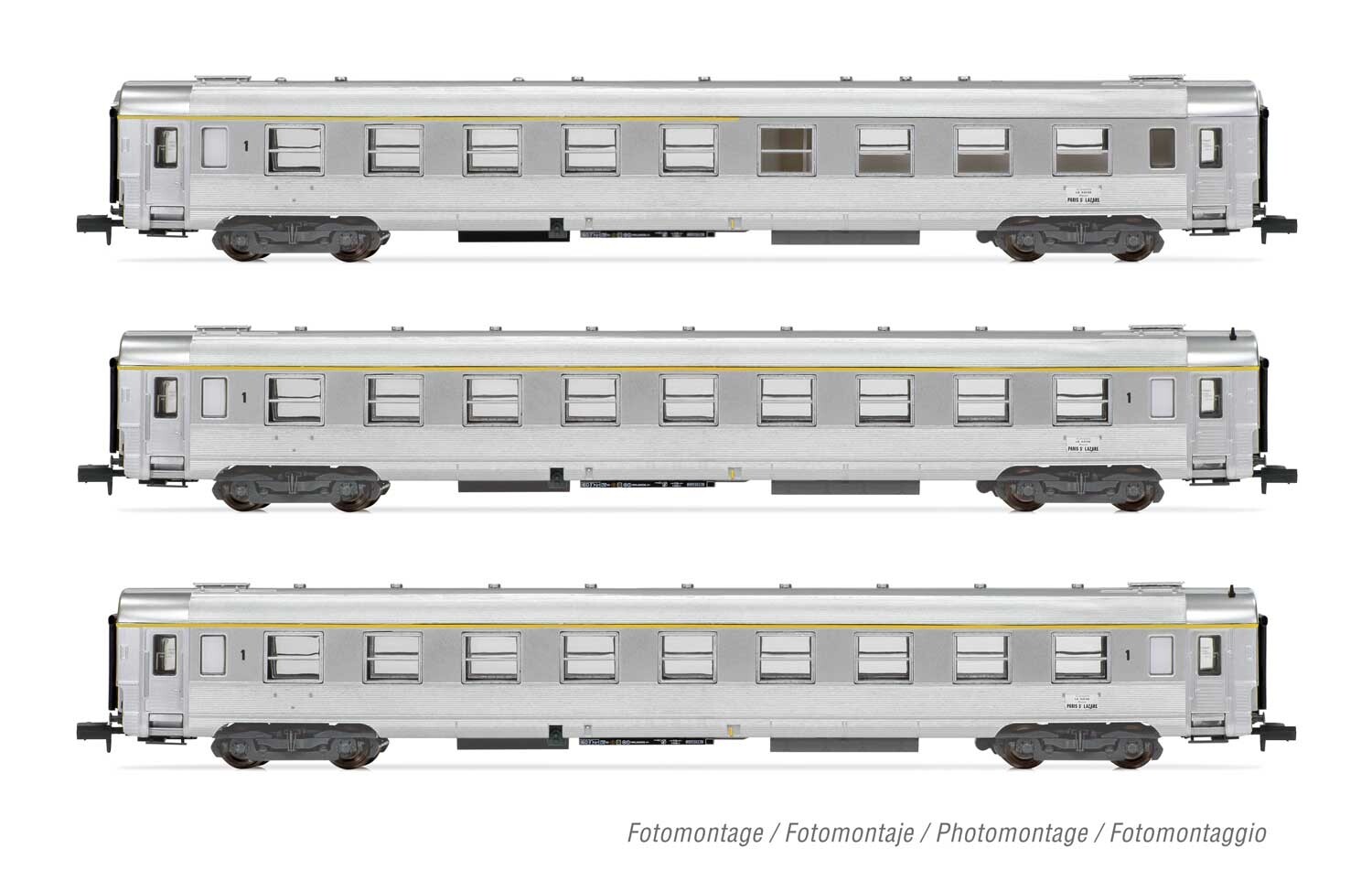 HN4322 train DEV Inox La Mouette pour composer une rame SNCF