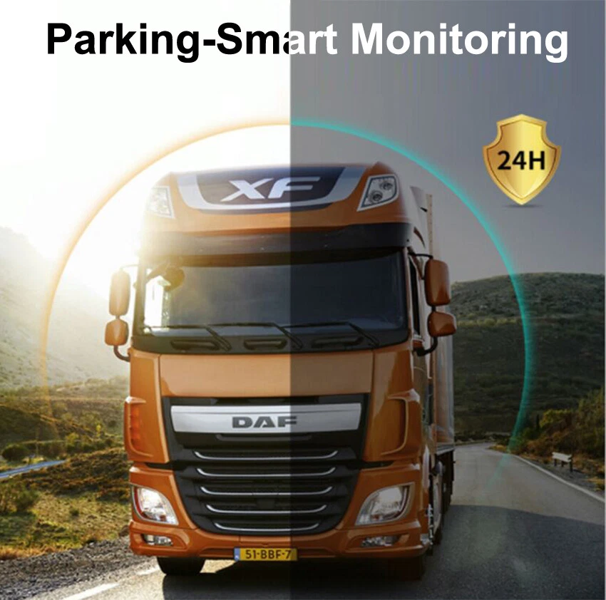 10" Quad Monitor 360° Parking System DVR Backup HD Cameras 1080P For Truck RV - Image 3 of 4