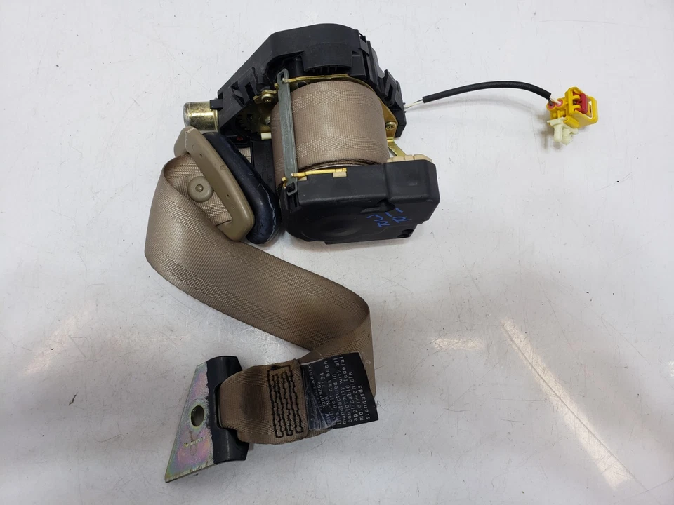 ✅ 03-04 Cinturón de seguridad trasero derecho pasajero Jaguar S-Type X200 OEM retractor beige Foto 4 de 4