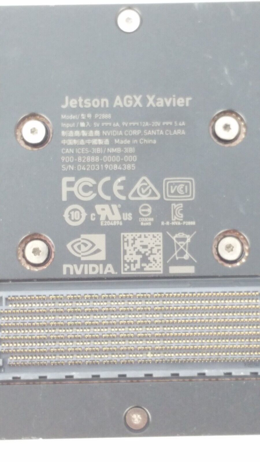 NVIDIA Jetson AGX XAVIER module core board P2888 16GB USED