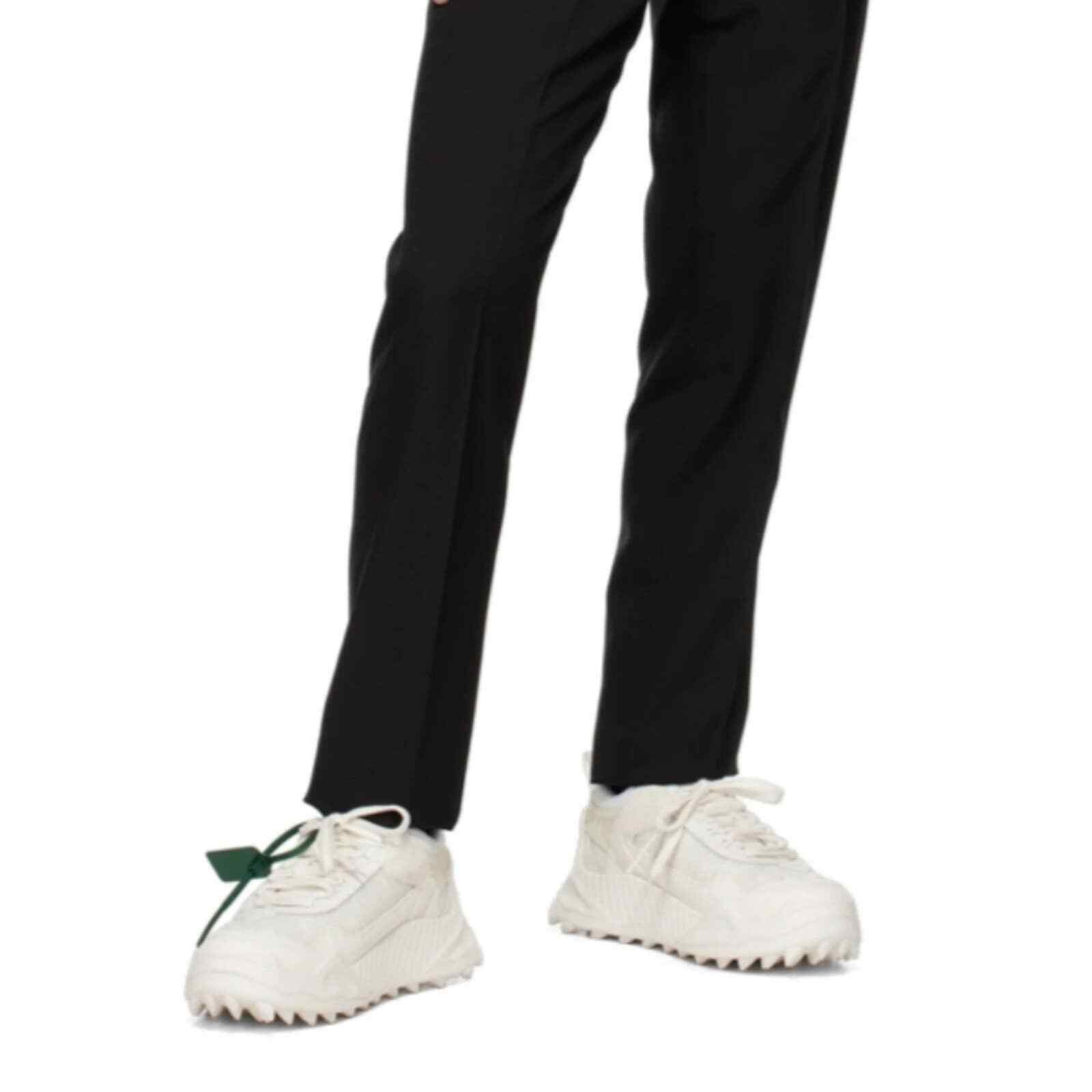NWT$850 OFF-WHITE AUTHENTIC White Odsy 1000 Sneakers Sz 38, 8 image 5