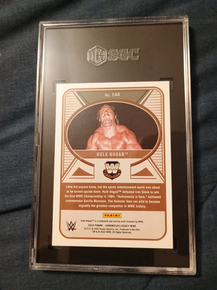 HULK HOGAN WWE Wrestling Card 2022 Panini Legacy 🔷Blue 83/99🔷 SGC 9.5 🔷Pop 2 - Image 4 of 4