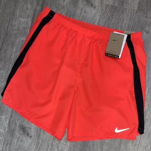 Nike Drifit Solar rot schwarz Challenger Shorts neu mit Etikett Medium 7"" Fitnessstudio Herren purpurrot M - Bild 1 von 4