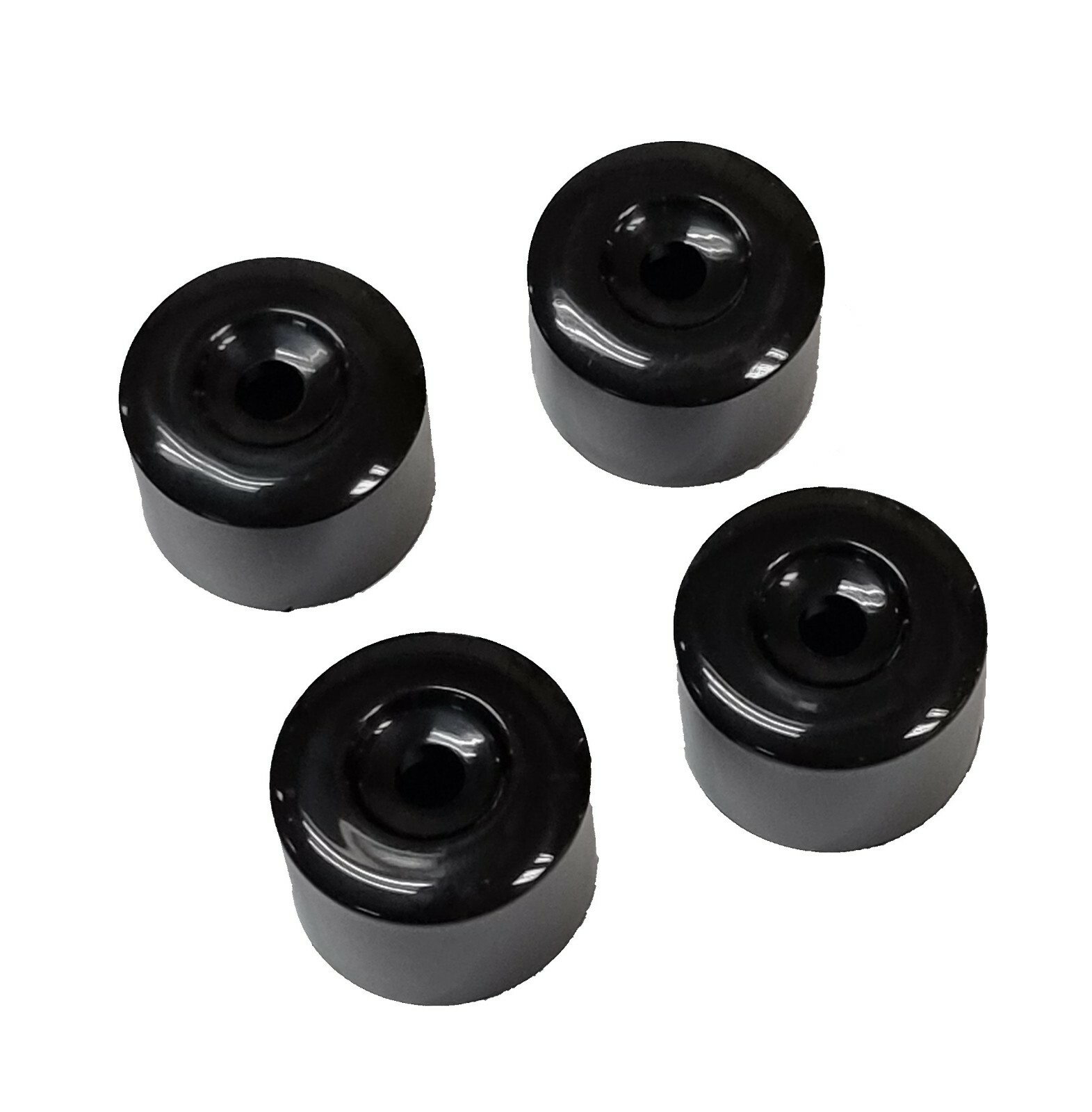 WHEEL NUT COVERS FOR VW POLO GOLF PASSAT JETTA FOX BLACK BOLT CAPS 17mm