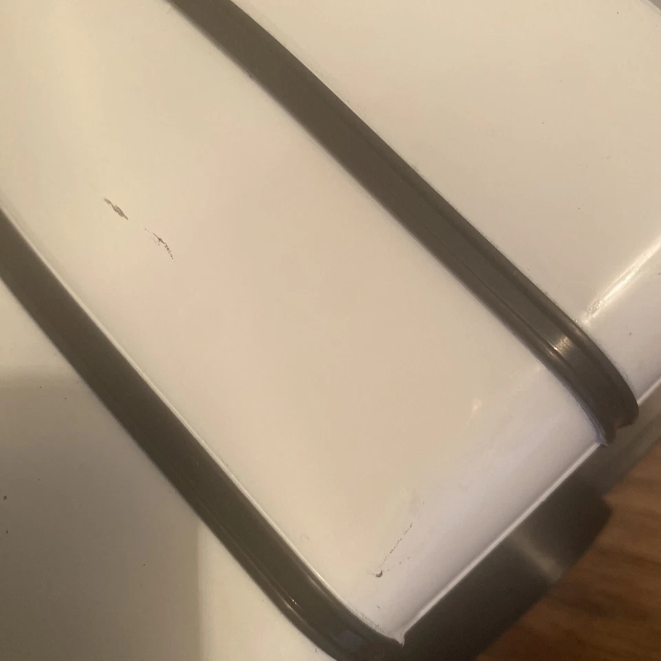 ERTL “Big Farm” White Black Trailer. 13x6x6 Wheels Work! Gates Work - Image 3 of 4