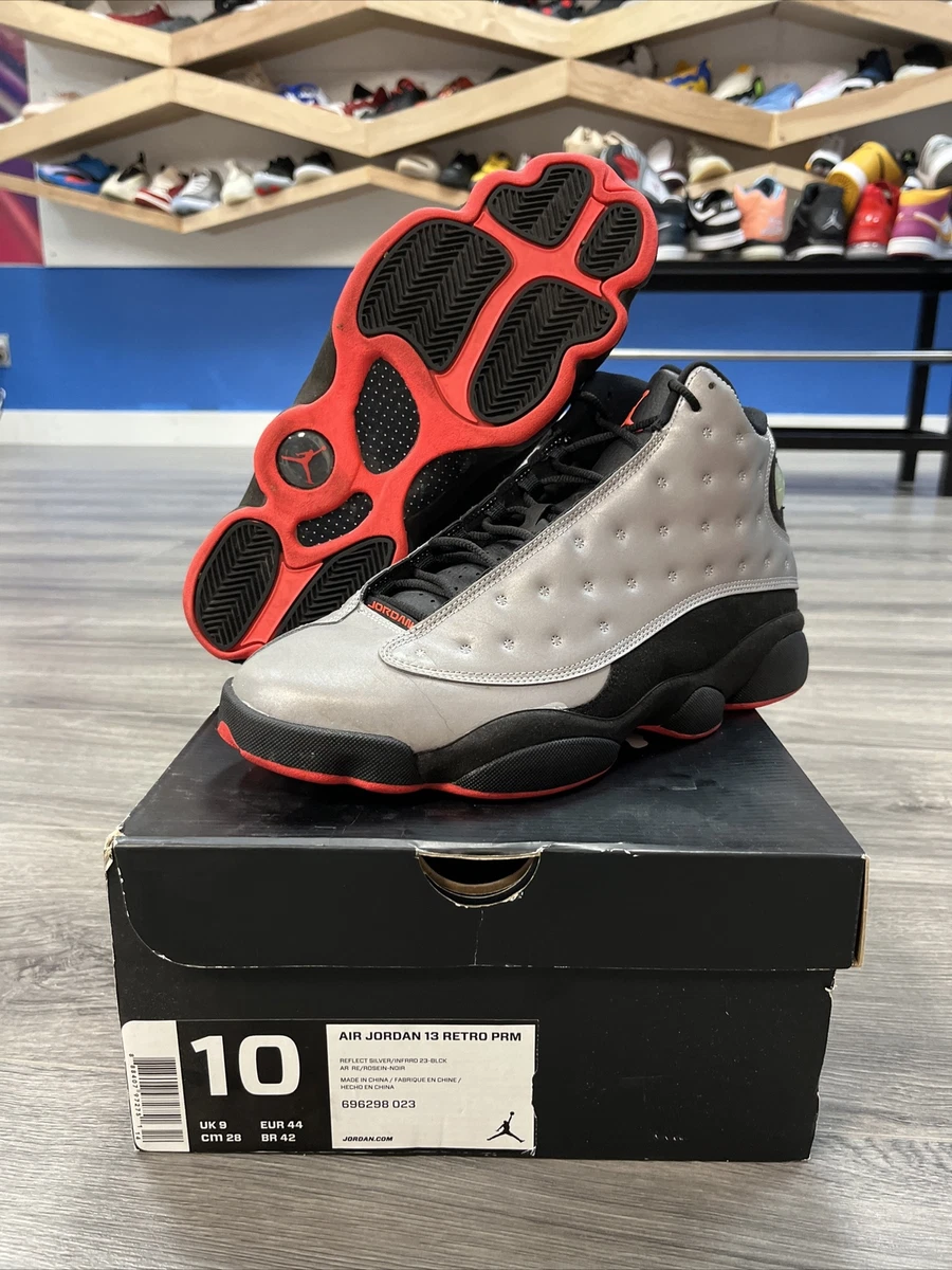 retro 13 reflective silver