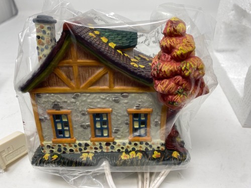 Vintage Autumn Accents Fall Porcelain Lighted House - NEW Fall Thanksgiving - Picture 16 of 22
