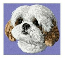 Shih Tzu Dog Breed Cute Bathroom 2 HAND TOWELS EMBROIDERED