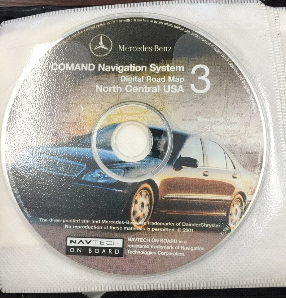 Mercedes C, E, CL, CLK S SL G-Class Navigation Digital Road Map, 11 Discs - Image 3 of 4
