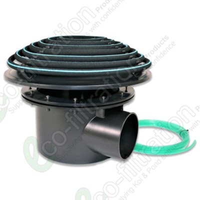 110MM/4'' BODENABLAUF LUFTDIFFUSOR KOI FISCH TEICH PUMPE FILTER TANK ROHRVERSCHRAUBUNG