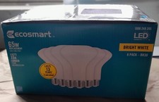 EcoSmart 65/8 Watt Equivalent BR30 Dimmable LED Light Bulb Bright White