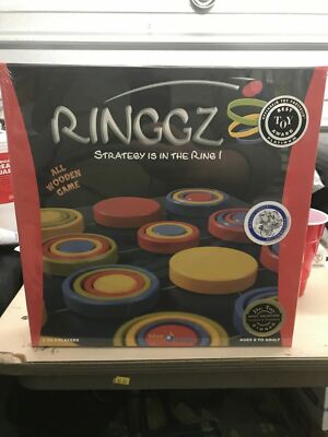NEW FACTORY SEALED RINGGZ ALL WOODEN STRATEGY IS IN THE RING GAME BOARD U81