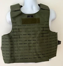 PROTECH UltraComp Armor Carrier Tactical Green Large Webless Laser Cut MOLLE