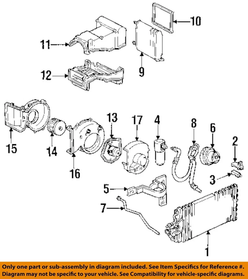 Compresor de aire acondicionado usado se adapta a: Chevrolet 1500 1996 camioneta grado A Foto 3 de 4