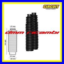 Soffietti forcella Moto CIRCUIT universali 31/51-280 mm. Neri Enduro Cafè Racer