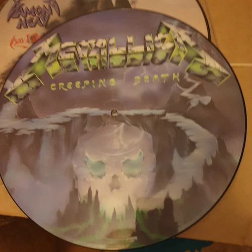 METALLICA, "CREEPING DEATH". NO BARCODE, ORIGINAL UK 12” VINYL PICTURE DISC EP !