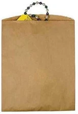 1000 Paper Bags Kraft Flat 1000 Natural Retail Sales Merchandise 12" x 15"
