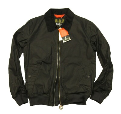 Barbour Men's Black Advection Waxed Jacket $375