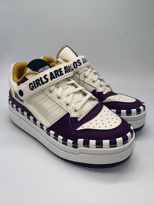 adidas Triple Platforum Low x GAA White Purple Beauty GY2618 Sizes 5-10.5
