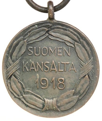 Finlandia medaglia Liberazione - Indipendenza SUOMEN KANSALTA 1918 MINIATURA - Picture 2 of 3