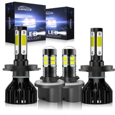 Para For Hyundai Tucson 2010-2013, LED faros bombillas + luces antiniebla Kit