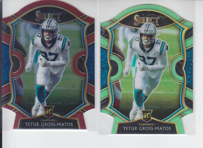 2 - 2020 Select Die Cut Yetur Gross-Matos RC Red + Lime Green Panthers #94