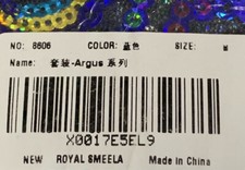 ROYAL SMEELA Belly Dance Maxi Skirts Bra Peacock Sequins Blue