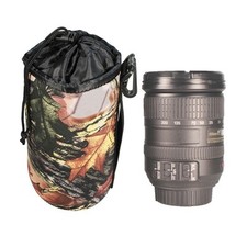 Medium Camo Neoprene Bag w/ Padding/Drawstring for Canon, Nikon, Sony,Sigma