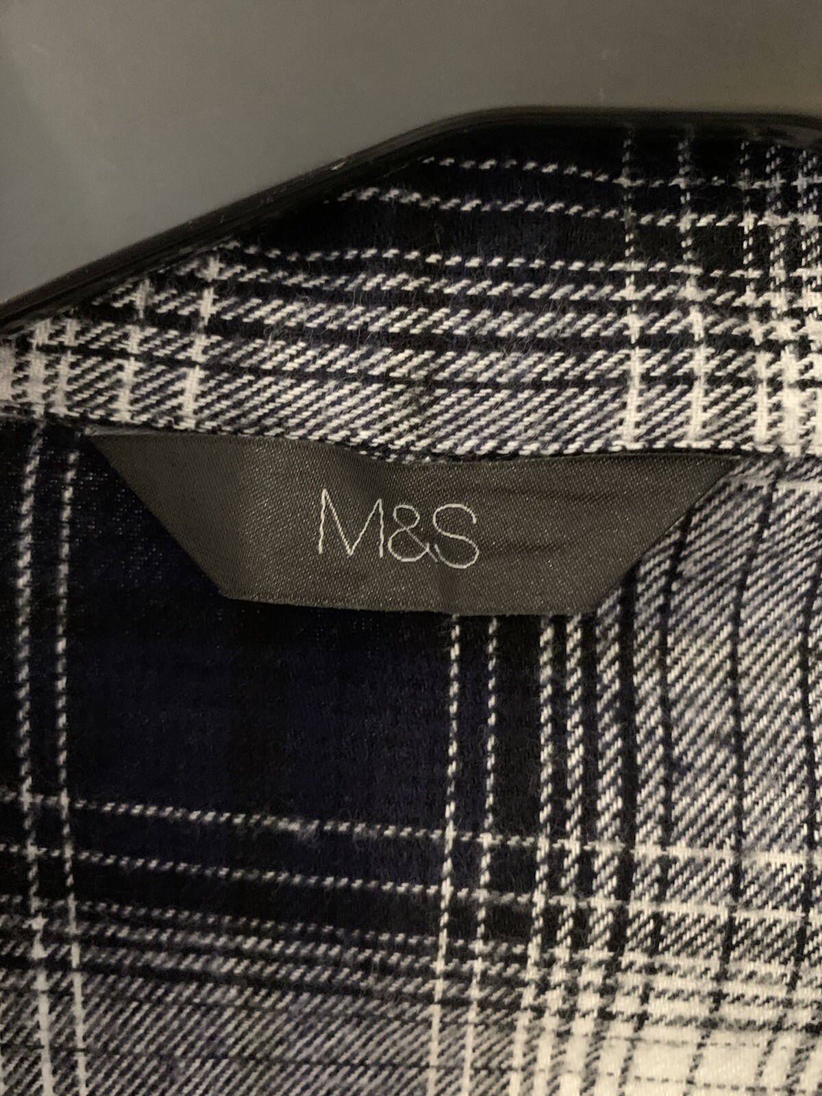 Marks & Spencer Men's Blue Check Dressing Gown Size M eBay