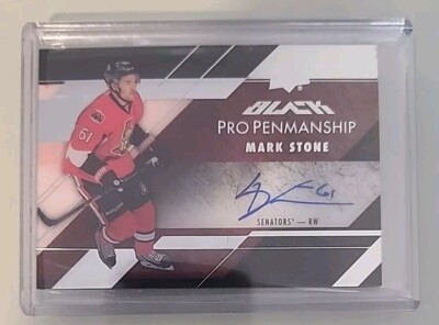 2015-2016 UD Black PRO PENMANSHIP Mark Stone Auto