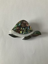 Stunning Ablone Shell Turtle Brooch