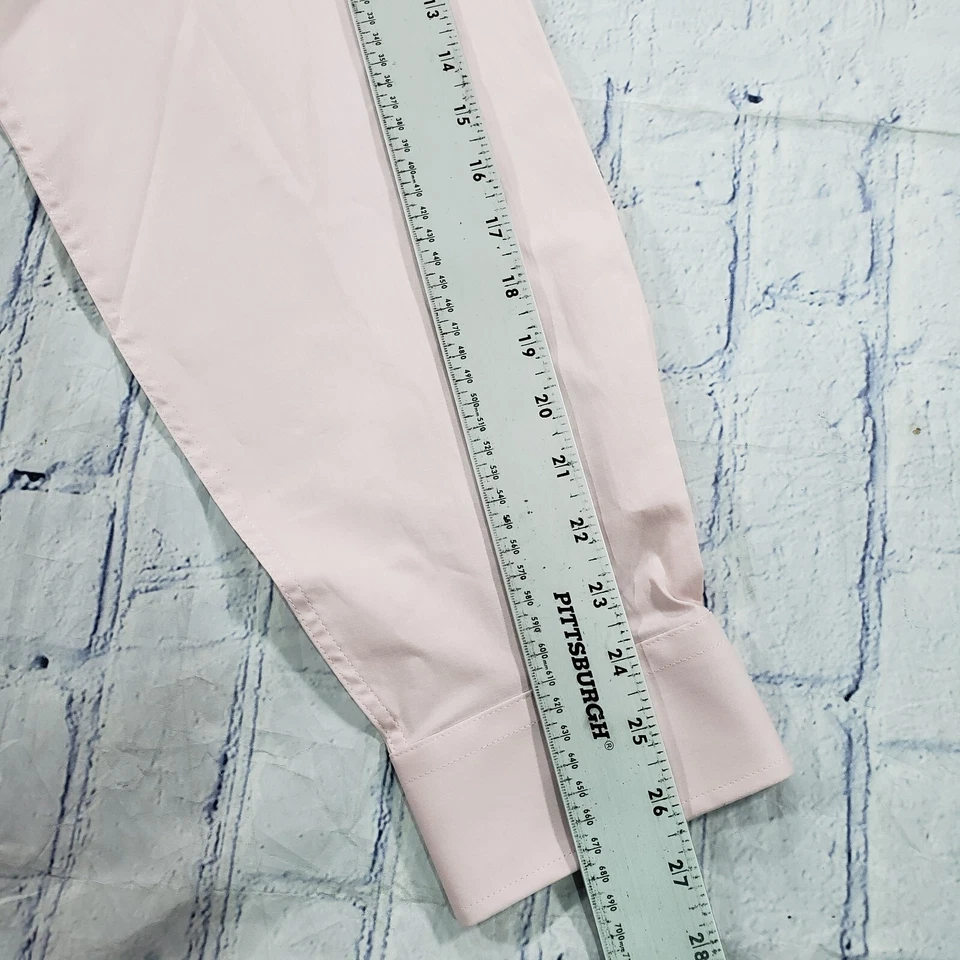 Camisa de Vestir Haggar PARA HOMBRES TALLA 18-18.5 36/37 Algodón Premium Cómoda Calce Clásico Rosa Foto 4 de 4