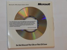Microsoft Office 2003 Basic Edition Disc CD Rom - VD8