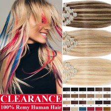 200g 8PCS Thick Clip In Remy Human Hair Extensions Full Head Highlight THICK US