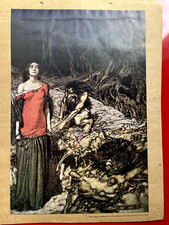 12 WAGNER OPERA RING OF THE NIBELUNG ARTHUR RACKHAM CALENDAR ART PRINTS