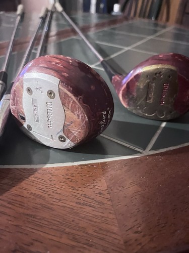 6 mazze da golf vintage Crest Mickey Wright - ferro forgiato classico 2 legni 3 putter - Foto 14 di 18