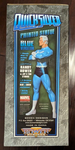 BOWEN DESIGNS QUICKSILVER STATUE FULL SIZE 86/1000 AVENGERS BLUE VARIANT - Picture 2 of 6