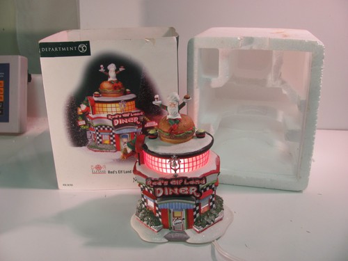 Department 56 Red's Elf Land Diner 56765 North Pole Series