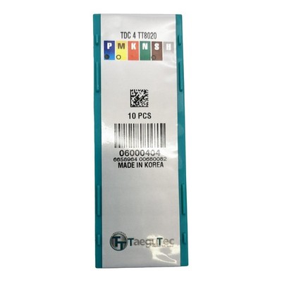 New 10PCS Carbide Inserts TDC4 TT8020 for Taegutec