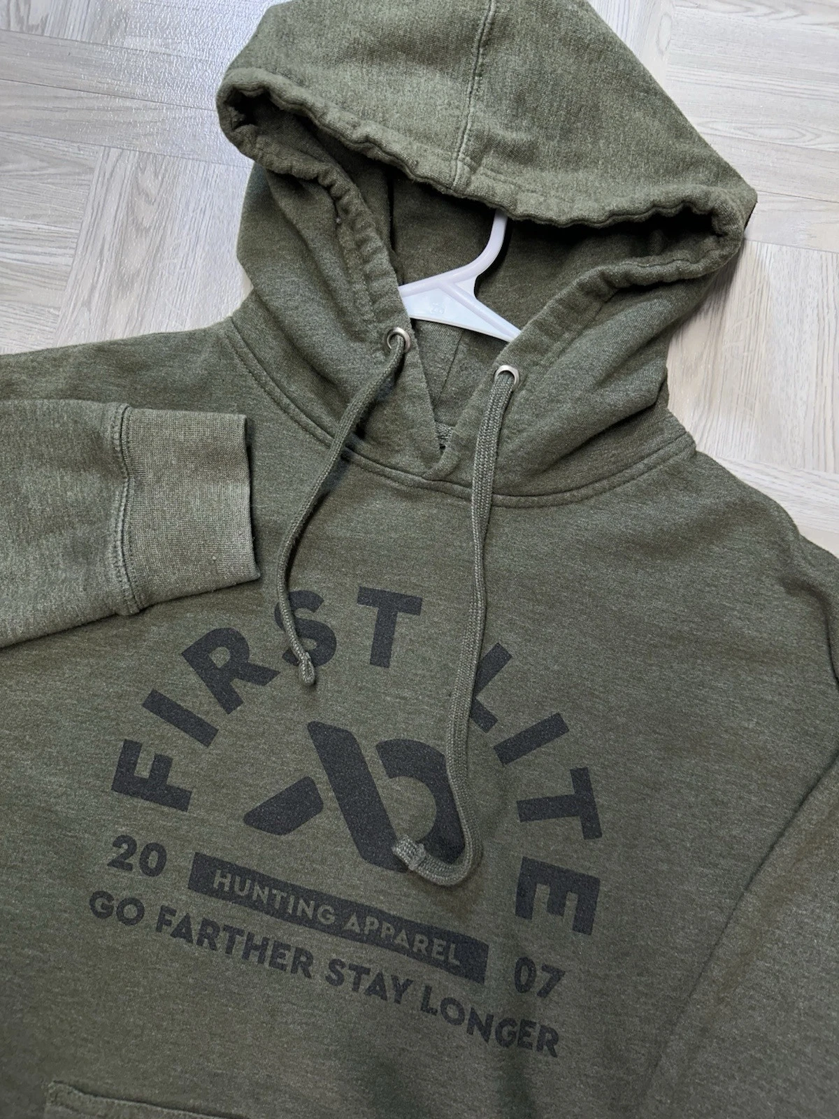 first-lite stained hunting apparel pullover fleece hoodie