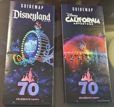 Disneyland DCA Park Guidemap Map 2025 70th An...