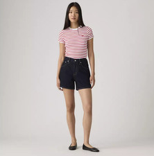 LEVI'S Cinch Mid-thigh Lightweight Women's Shorts, Public Persona - Dark Wash