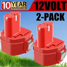 2PACK For Makita 12V Battery 1200 1201 1222 1220 1233 1234 1235 PA12 6213D